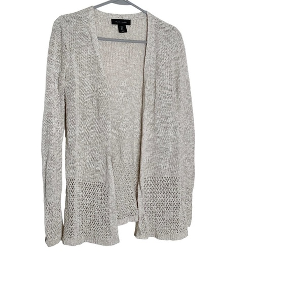 TAHARI open front cardigan. Long sleeves. Size S - Picture 3 of 6